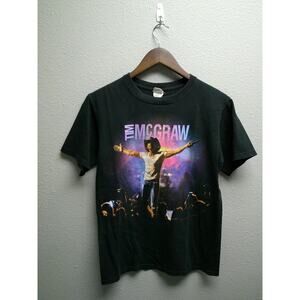 Tim McGraw Shirt Concert Graphic Black Country Music Tee Emotional Traffic Small